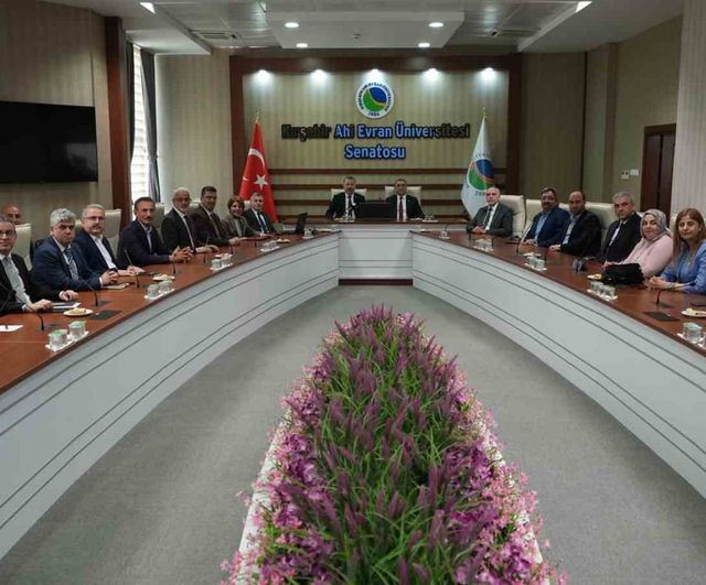 KBÜ heyeti Kırşehir Ahi Evran Üniversitesi ile akademik iş birliğini değerlendirdi