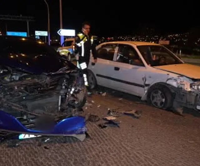 Kırıkkale'de kırmızı ışık ihlali: Kavşakta çarpışma, 1 yaralı