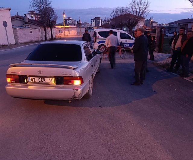 Konya Karapınar'da iki ehliyetsiz sürücünün karıştığı kaza: 1 yaralı