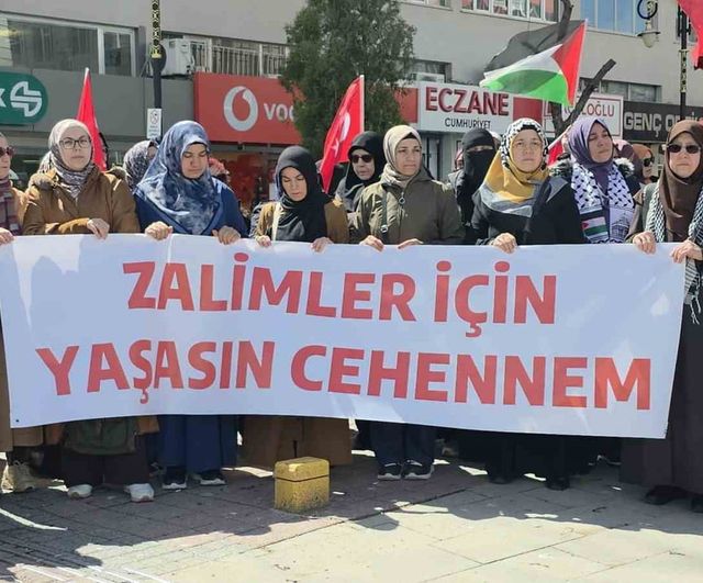 Kütahya'da KÜSİDAP: İsrail Meclisi'nin Filistinli esirlere yönelik idam yasasına tepki