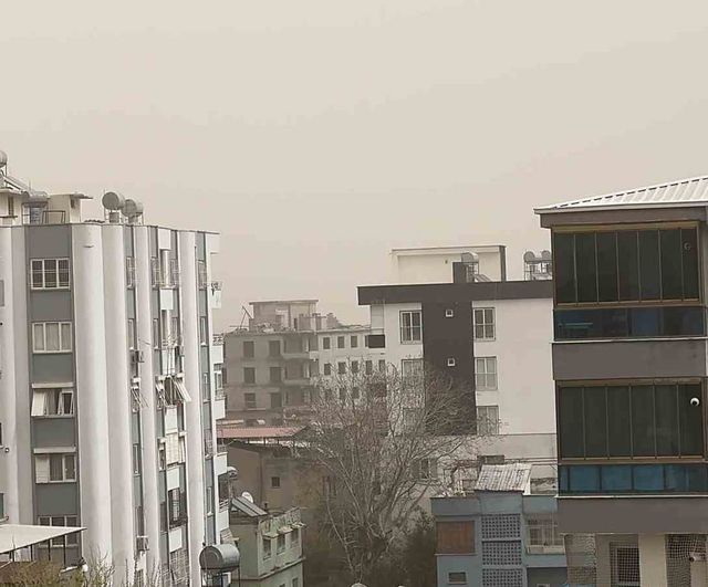 Libya kaynaklı toz taşınımı Osmaniye'de hava kalitesini olumsuz etkiledi