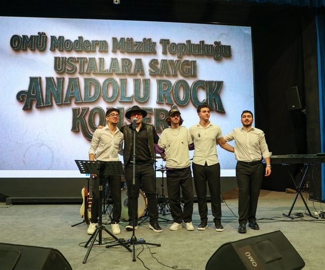 OMÜ'de 'Ustalara Saygı Anadolu Rock Konseri' — Anadolu Rock Klasikleri AKM'de Seslendirildi