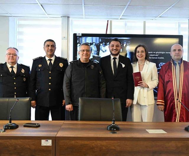 Polis Günü'nde çifte mutluluk: Zonguldak'ta Müberra ve Fatih evlendi