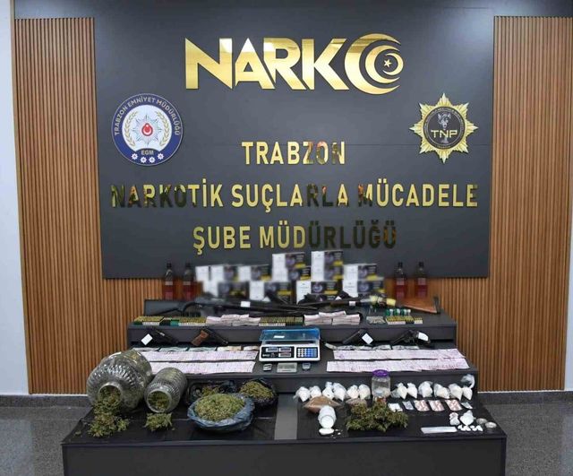 Trabzon merkezli 5 ilde eş zamanlı uyuşturucu operasyonu: 76 kişi tutuklandı