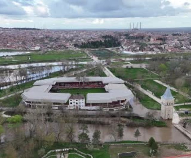 Tunca Nehri Taşkını: Sarayiçi ve Kırkpınar Alanı Havadan Görüntülendi