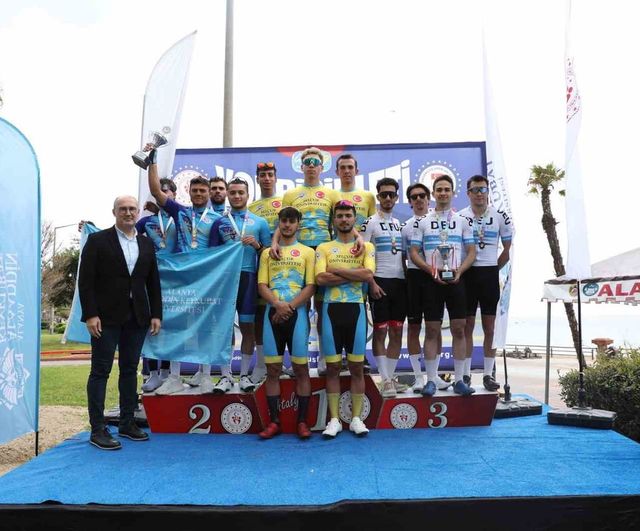 ÜNİLİG Yol ve Dağ Bisikleti Türkiye Şampiyonası Alanya'da başladı — Yol yarışlarında ALKÜ ve Selçuk Üniversitesi öne çıktı