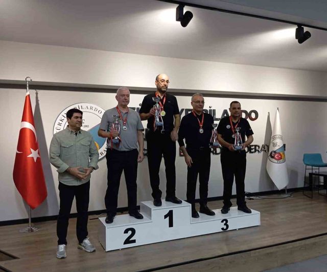 Yetkin Çelikel, 1. Etap 3 Bant Bilardo Veteranlar Türkiye Şampiyonası'nda Türkiye 3.'sü