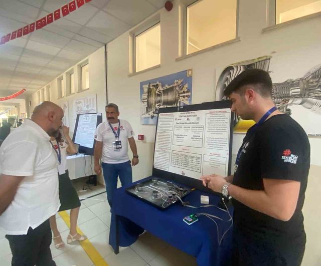 Aksu Uçak Bakım Lisesi'nde TÜBİTAK 4006 Bilim Fuarı: 19 Öğrenci Projesi Hangarda Sergileniyor