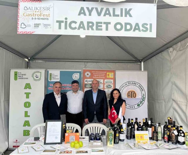 Ayvalık zeytinyağı Gastrofest’te tanıtıldı: ATOLAB'ın karekodlu doğrulama sistemi beğeni topladı