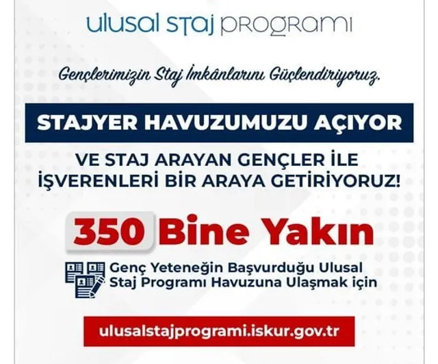 Bakan Işıkhan: Ulusal Staj Programı’na bugüne kadar yaklaşık 350 bin başvuru