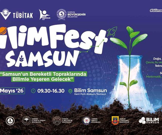 BİLİMFEST 6-9 Mayıs'ta Bilim Samsun Kent Park'ta ziyaretçilerini ağırlıyor