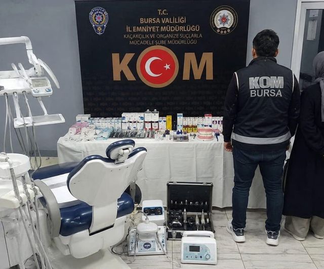 Bursa İnegöl'de sahte diş muayenesi operasyonu: 2 gözaltı