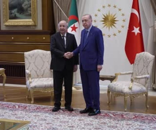 Cumhurbaşkanı Erdoğan, Cezayir Cumhurbaşkanı Abdülmecid Tebbun ile görüştü