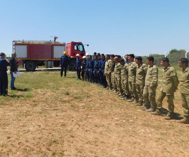 Didim'de askeri personele Orman ve Kırsal Alan Yangınları ile Mücadele Eğitimi verildi