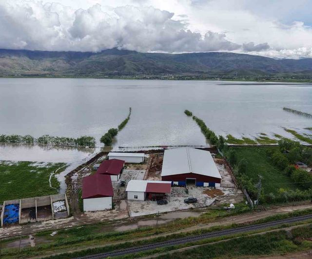 Elazığ’da üreticiler Keban Barajı tahliyesi nedeniyle çiftliklerini korumak için nöbet tutuyor