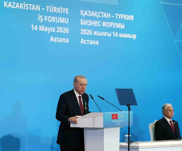 Erdoğan: Hazar Geçişli Orta Koridor’un ihyası için çalışıyoruz — Türkiye-Kazakistan İş Forumu’nda 13 belge imzalandı