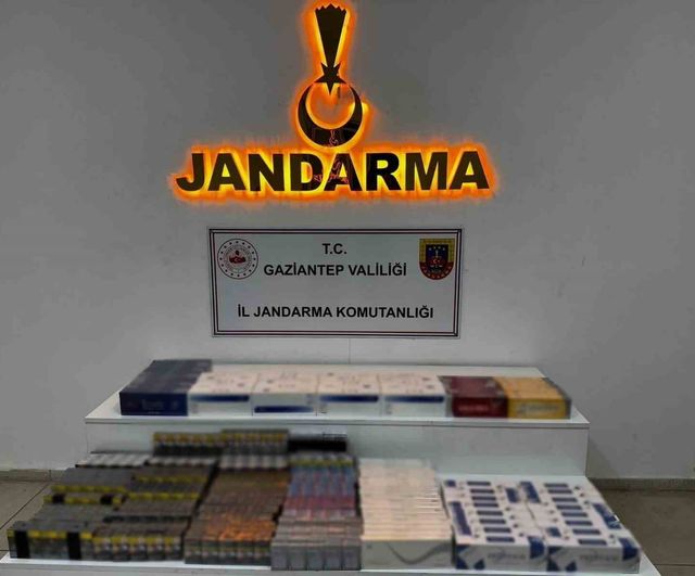 Gaziantep’te jandarma operasyonunda çok sayıda kaçak malzeme ele geçirildi, 5 gözaltı