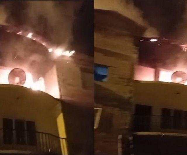 Hakkari'de 3 katlı evde yangın: Aile tahliye edildi, büyük maddi hasar oluştu