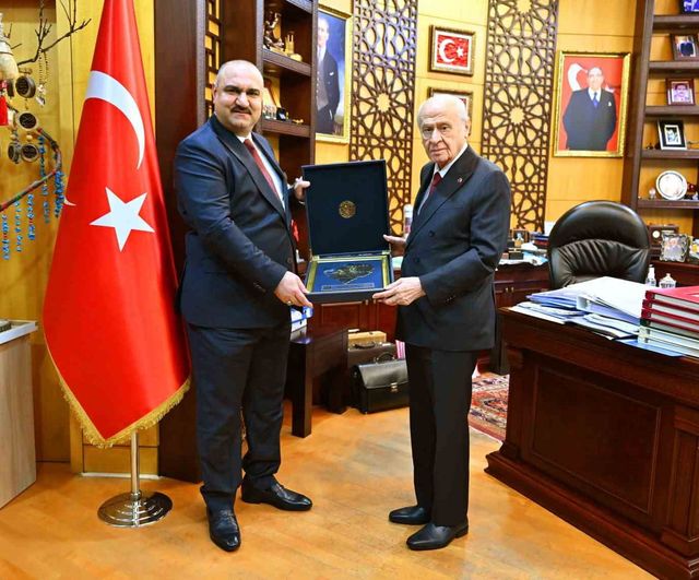 MHP Lideri Devlet Bahçeli, Kerkük Valisi Muhammed Seman Ağa’yı Kabul Etti