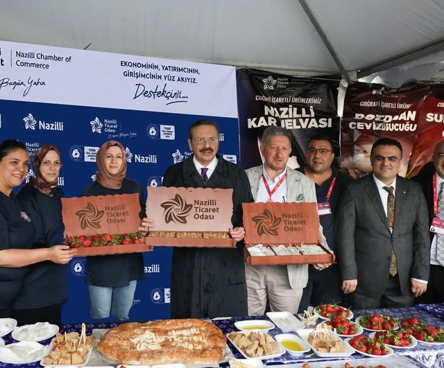 Nazilli Ticaret Odası, TOBB 82. Mali Genel Kurulu’nda coğrafi işaretli ürünlerini Ankara’da tanıttı