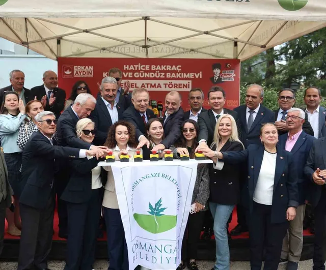 Osmangazi'de Hatice Bakraç Kreş ve Gündüz Bakımevi'nin temeli atıldı