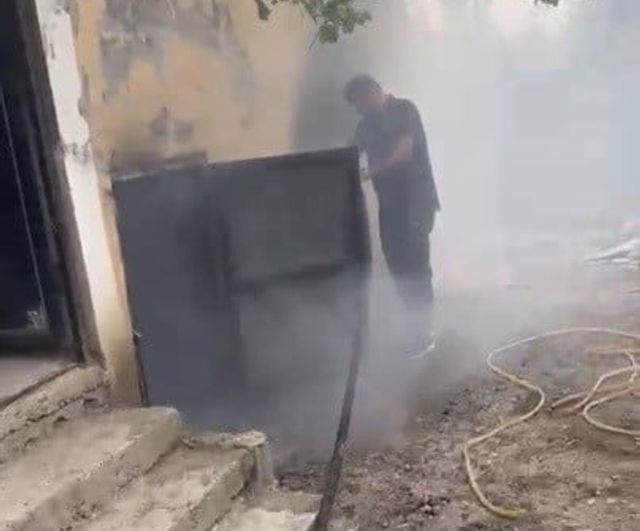 Osmaniye Düziçi'de kiler yangınında anne kedi ve 3 yavrusu kurtarıldı