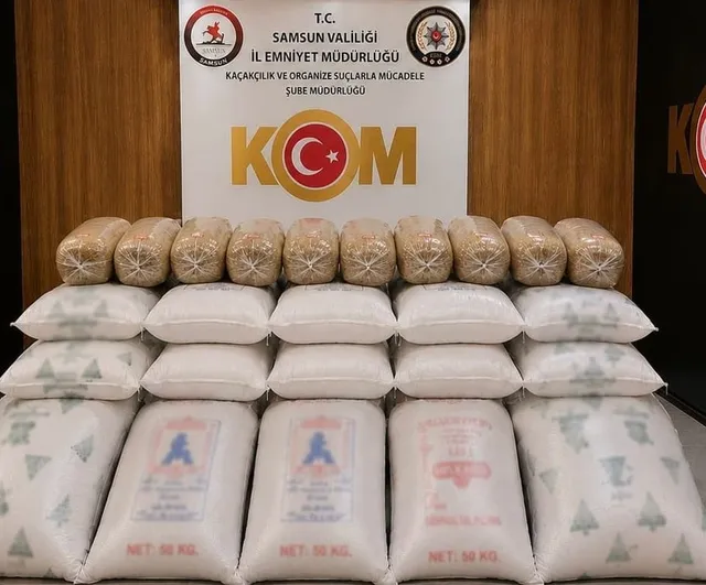 Samsun'da 770 kilogram kaçak tütün ele geçirildi