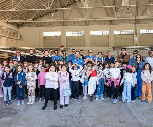 THK Eskişehir, Türkkuşu İnönü Eğitim Merkezi'nde ilkokul öğrencilerini ağırladı
