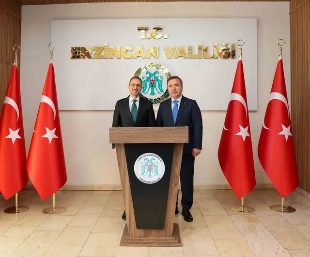 Adalet Bakan Yardımcısı Sedat Ayyıldız Erzincan Valisi Hamza Aydoğdu’yu Ziyaret Etti