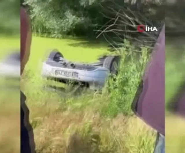 Aksaray'da su dolu drenaj kuyusunda gömülü otomobilden iki ceset çıktı