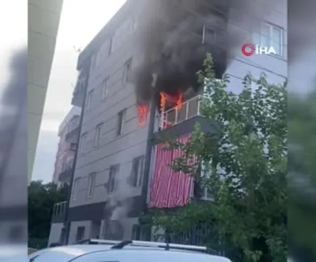 Antalya'da bir ay önce taşındıkları daire tüp patlamasında küle döndü