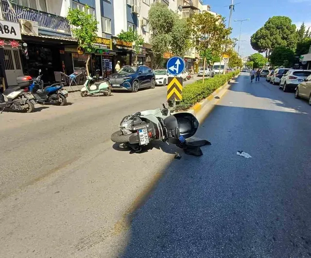 Aydın Efeler'de otomobil ile motosiklet çarpıştı: 1 yaralı