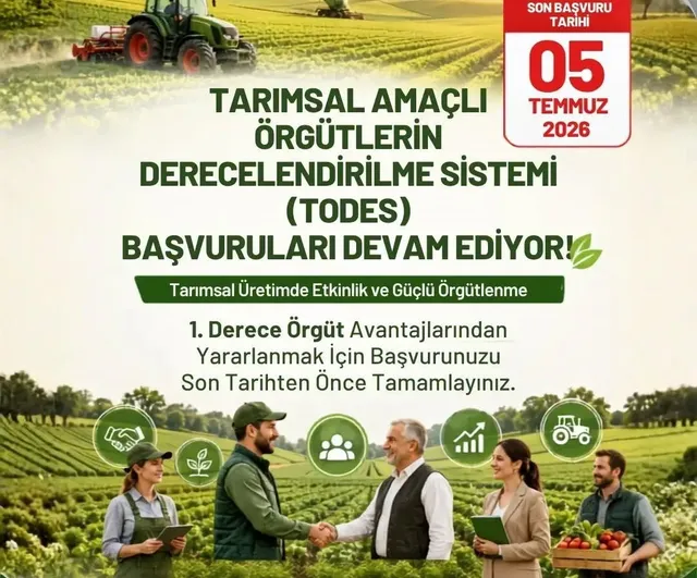 Aydın İl Tarım ve Orman Müdürlüğü'nden TODES başvurusu uyarısı