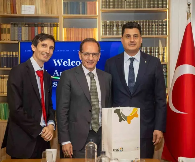 Aydın-İtalya ticareti masaya yatırıldı: Başkan Maraş, Büyükelçi Manzo ile görüştü