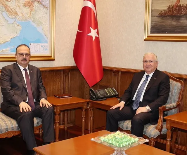 Bakan Güler, Ankara valisi Canbolat'ı bakanlıkta kabul etti