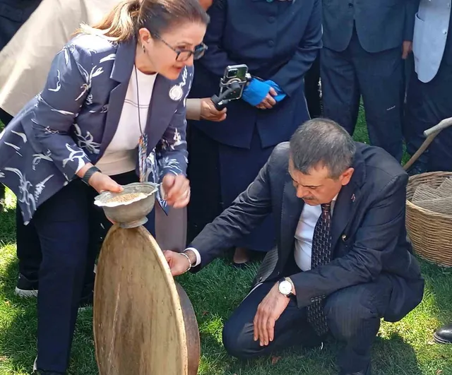 Bakan Tekin Bursa'da çınar altında türkü söyledi, Anadolu peynirlerini tattı