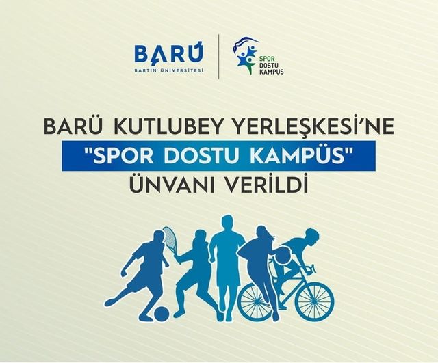 Bartın Üniversitesi Kutlubey Yerleşkesi YÖK'ten 'Spor Dostu Kampüs' ünvanı aldı