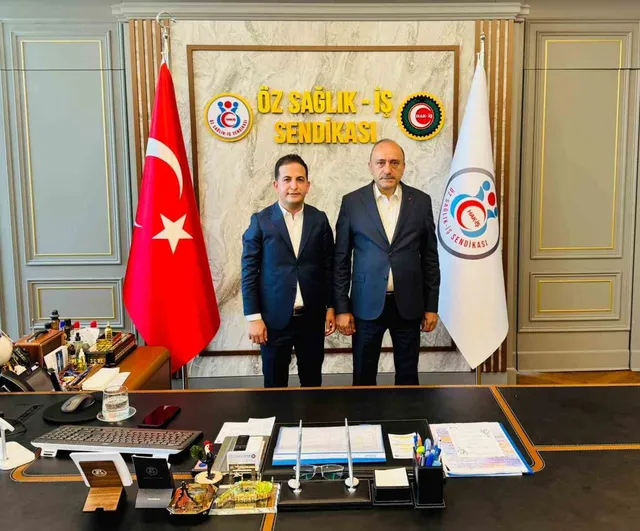 Başkan Aküzüm, HAK-İŞ genel başkan yardımcısı Sert ile görüştü