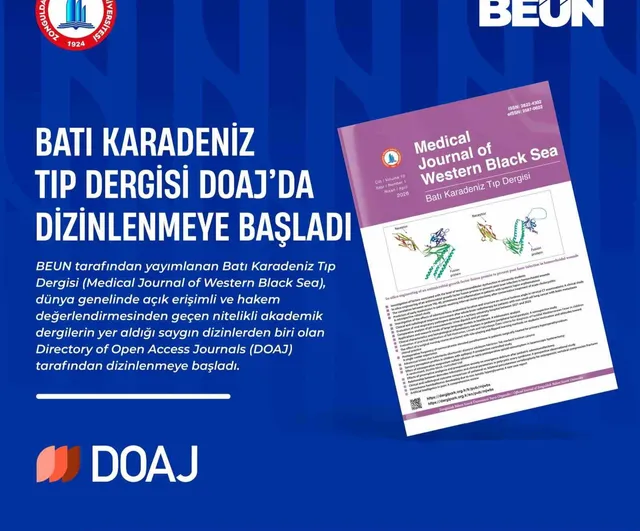 Batı Karadeniz Tıp Dergisi DOAJ'da dizinlenmeye başladı