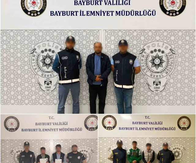 Bayburt'ta düzensiz göç operasyonu: 5 göçmen, 4 organizatör yakalandı