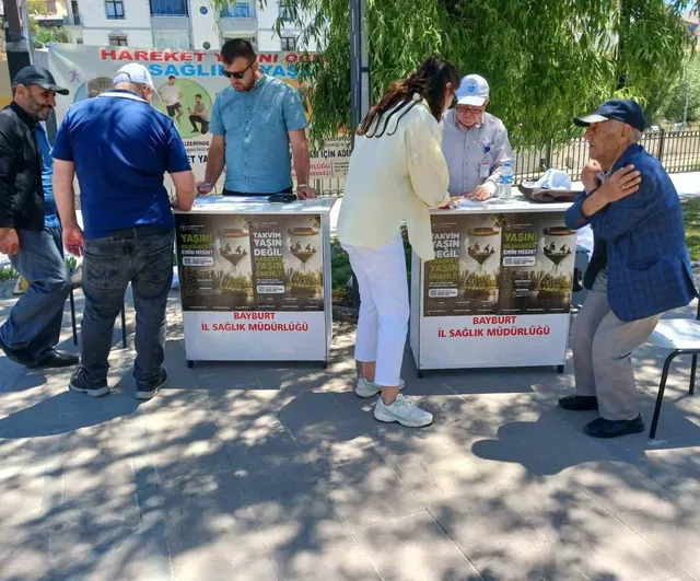 Bayburt’ta hareket yaşını öğren, sağlıklı yaşa taramaları devam ediyor