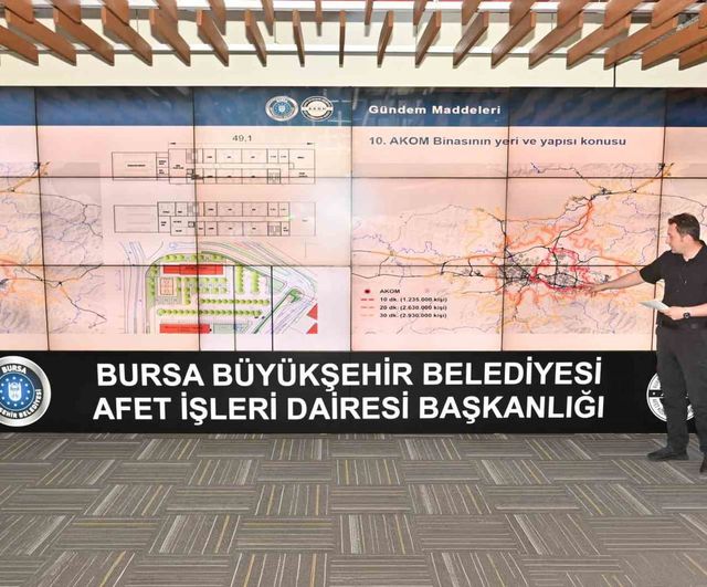 Bursa’nın afet planı AKOM’da masaya yatırıldı