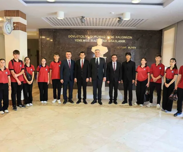 Çameli heyeti, Kardeş Şehir protokolü kapsamında Azerbaycan’ın Bilsuvar ilçesinde temaslarda bulundu