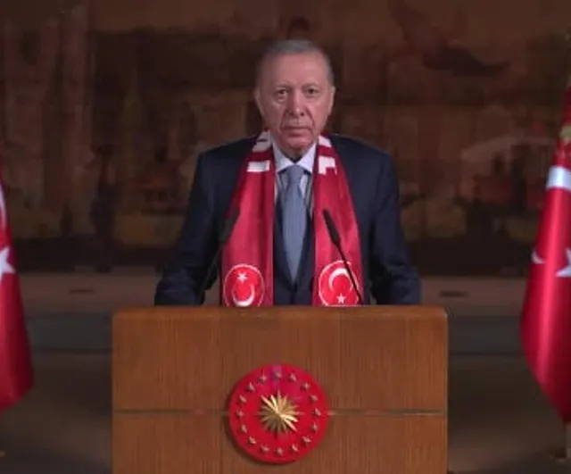Cumhurbaşkanı Erdoğan'dan A Milli Takım'a destek mesajı