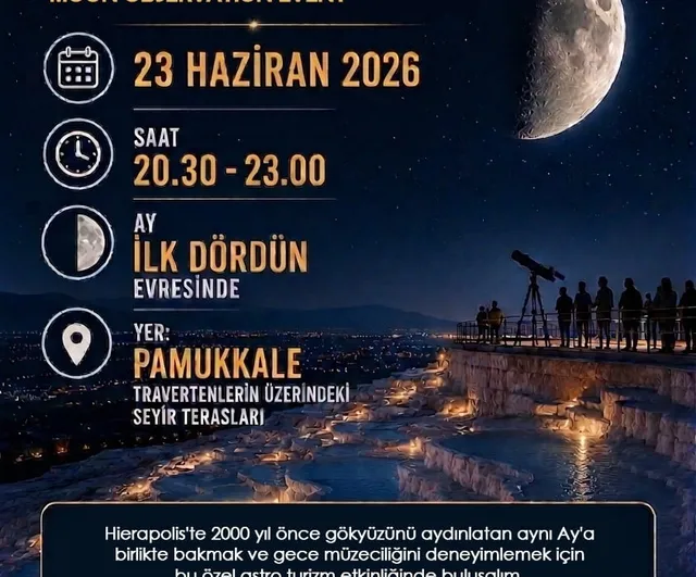 Denizli Bilim Merkezi'nden gökyüzü tutkunlarına özel etkinlik
