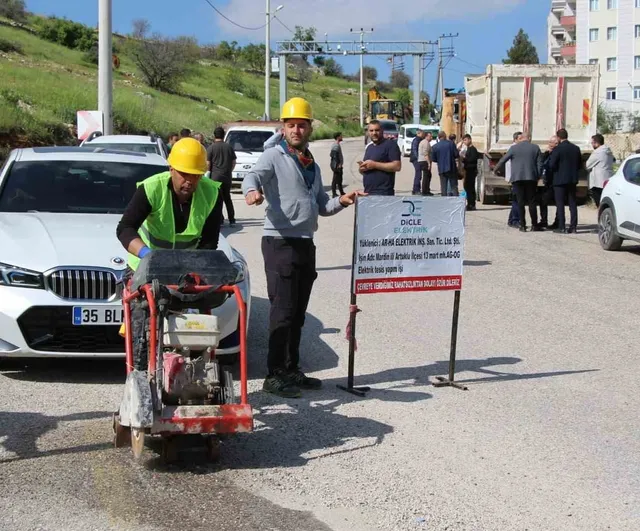 Dicle Elektrik, Mardin Artuklu 13 Mart Mahallesi'ne 758 milyon TL'lik altyapı yatırımı yapıyor