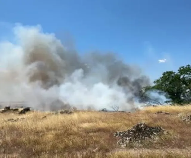 Edirne'de Lalapaşa'da çıkan yangına itfaiye ve vatandaşlar müdahale etti