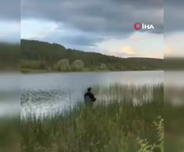 Eflani'de amatör balıkçı 95 santimetre ve 6 kilogram turna yakaladı