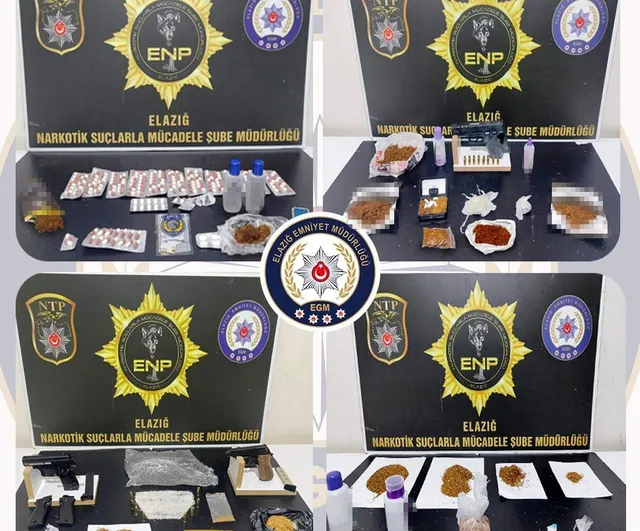 Elazığ'da uyuşturucu operasyonunda 17 kişi tutuklandı