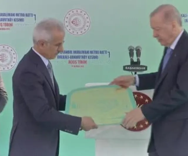 Erdoğan halkalı–arnavutköy metrosu açılış törenine katıldı